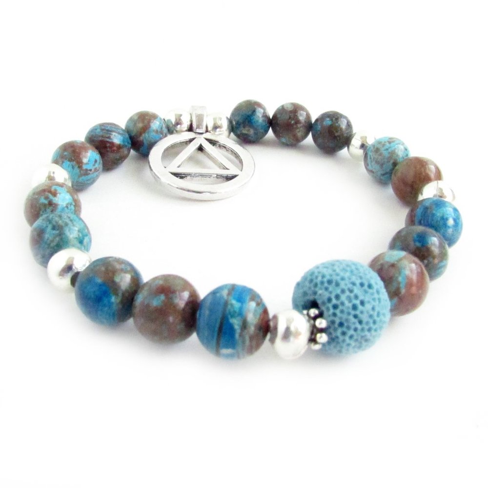AA Charm Bracelet - Sobriety Jewelry